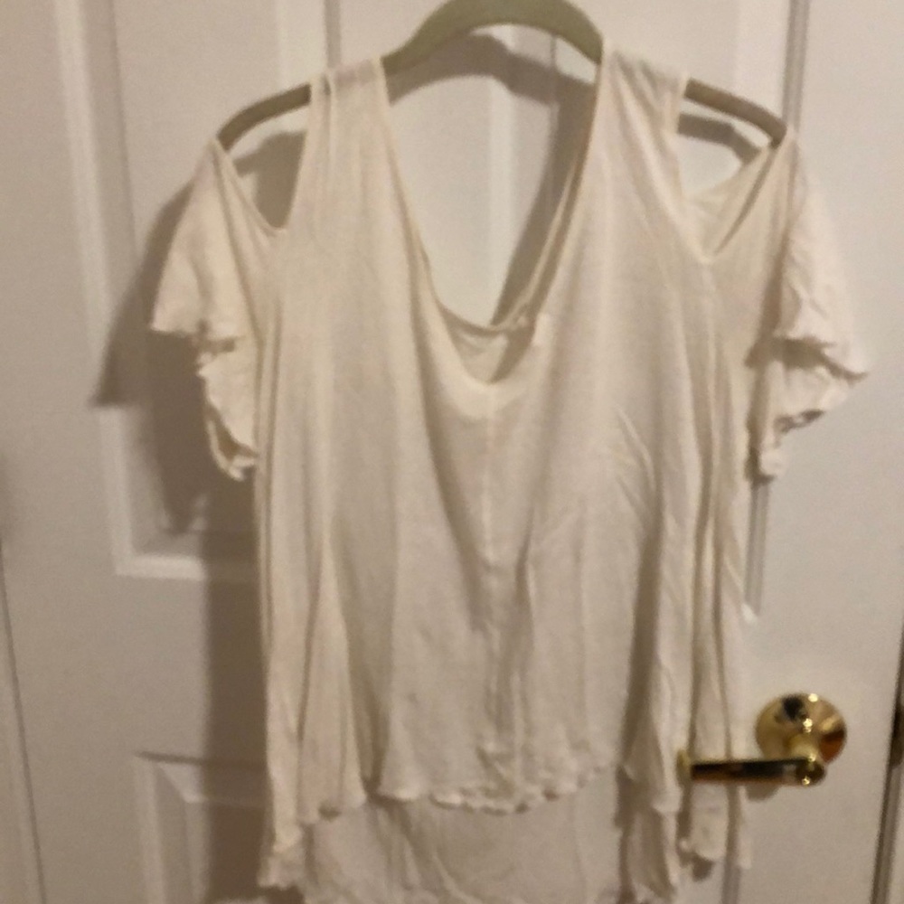 Free people off the shoulder boho tee